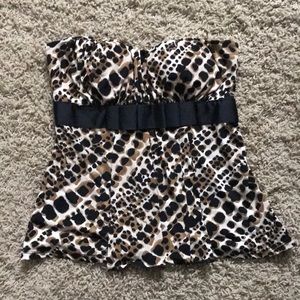 Arden B Animal Print Top